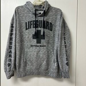 Lifeguard Hoodie Sweatshirt Daytona Beach Size Large